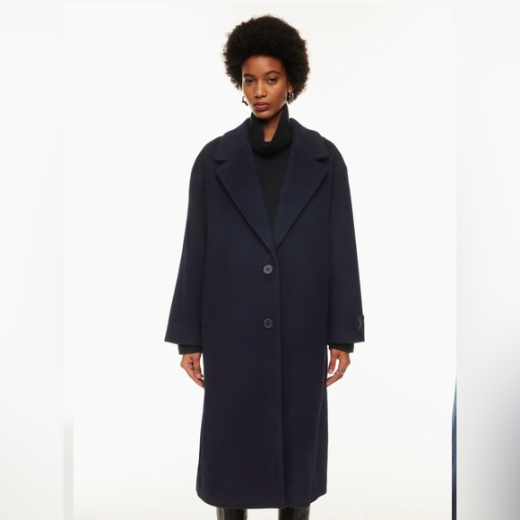 Wilfred - The Cocoon Coat - XXS - Navy Blue - Picture 10 of 11